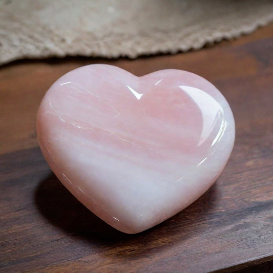 Pink Calcite Hearts