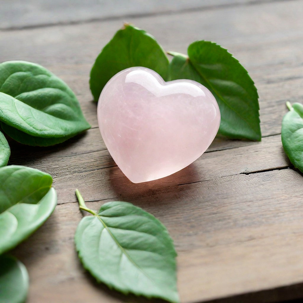 Rose Quartz Heart Stone