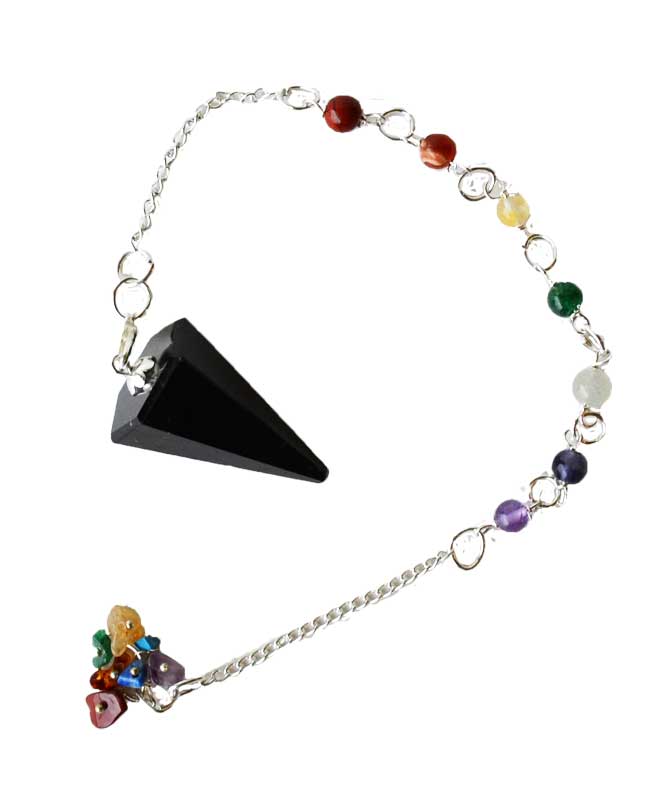 Dispelling Black Tourmaline Chakra Pendulum