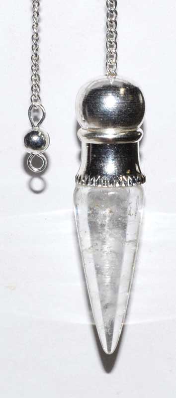 Chambered Clear Quartz Pendulum 