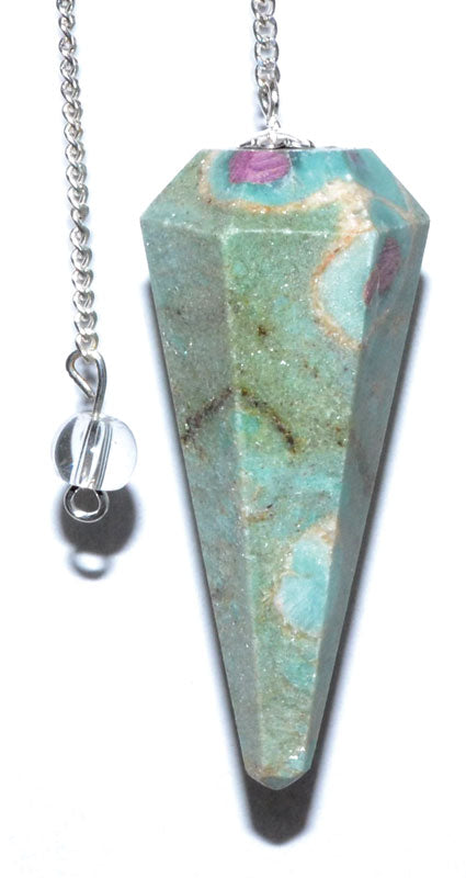 Enhancing Ruby Fuchsite Pendulum