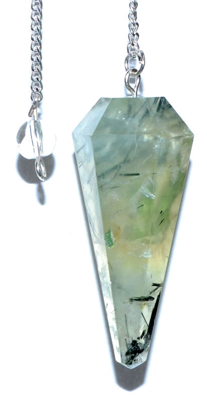 Prehnite Healing Crystal Pendulum