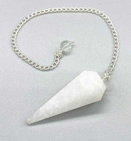 Enlightening White Quartz Pendulum