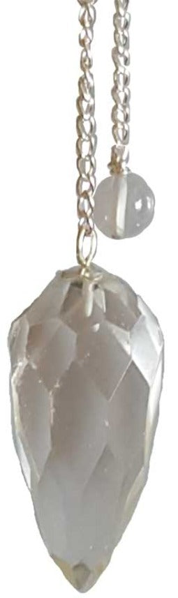 Clear Quartz Faceted Pendulum