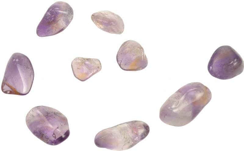 Tumbled Ametrine - Blend of Amethyst and Citrine