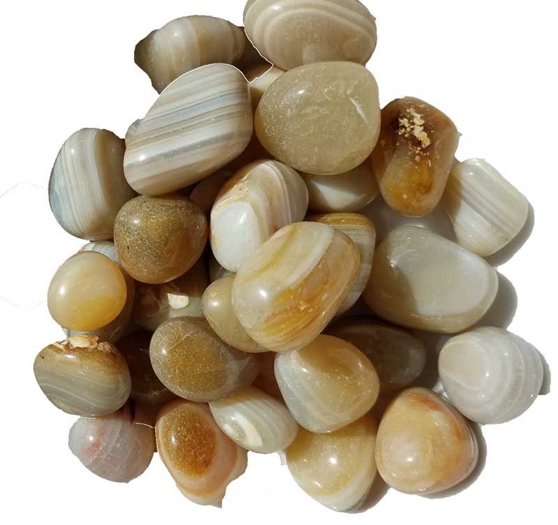 Protective Banded Agate Tumbled Stones