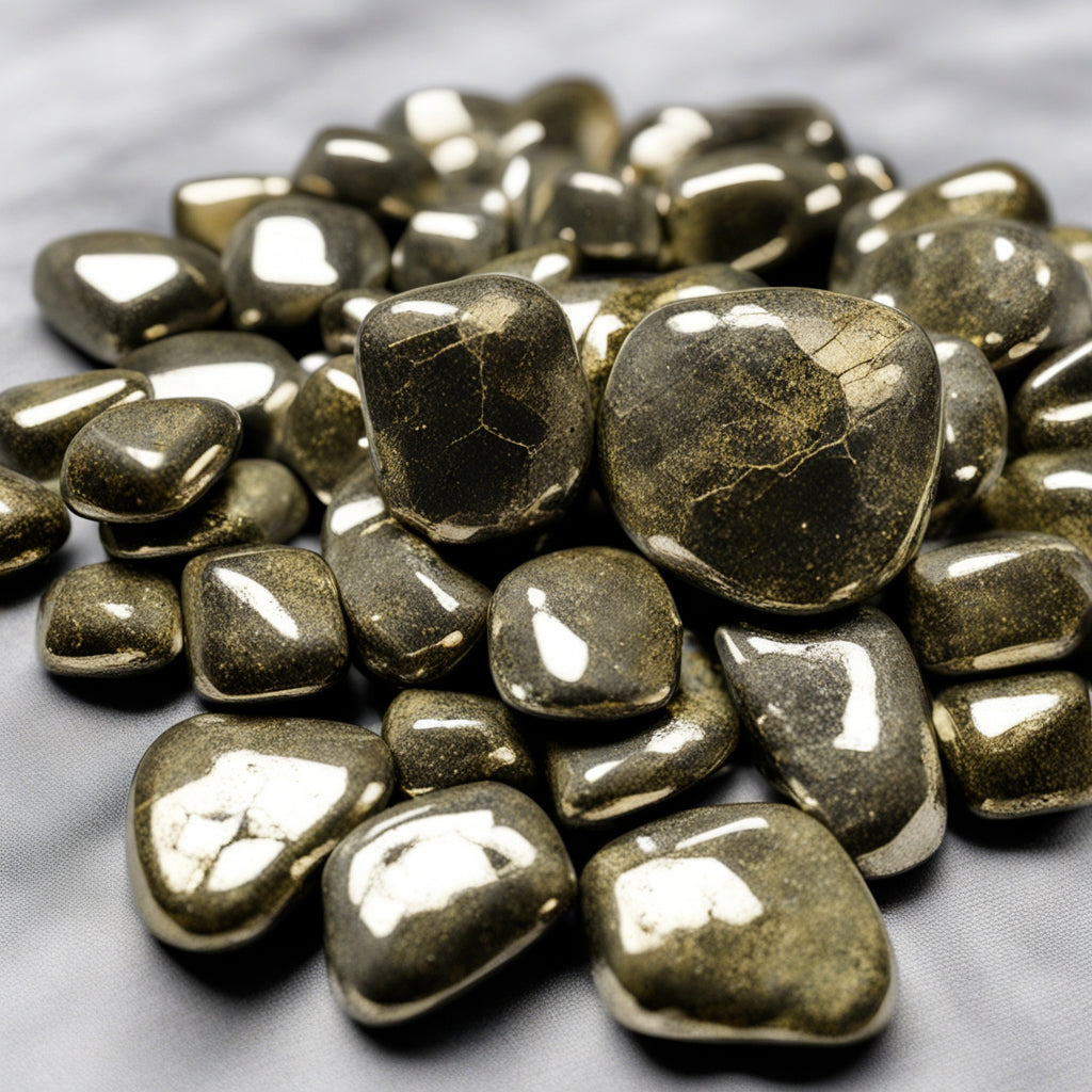Transformative Chalcopyrite Tumbled Stones