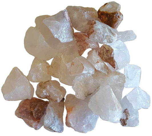 Quartz untumbled stones