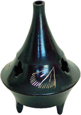 Black Metal Incense Burner