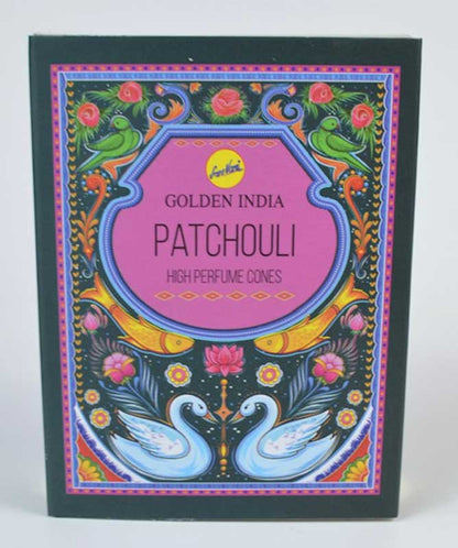 Golden India Patchouli Incense cones