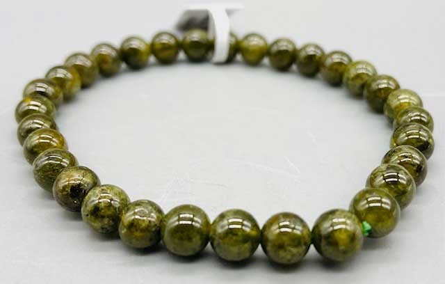 Green Garnet Beaded Bracelet