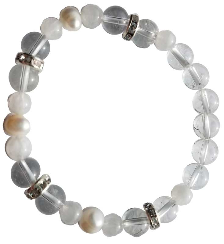 Moonstone & Quartz Bracelet