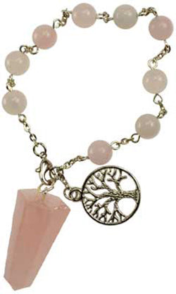 Mystical Rose Quartz Pendulum Bracelet