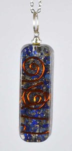 Lapis Orgonite Pendant with Chain