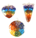 Chakra Orgone Pendant Set
