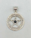 Black Obsidian Pentagram Pendant