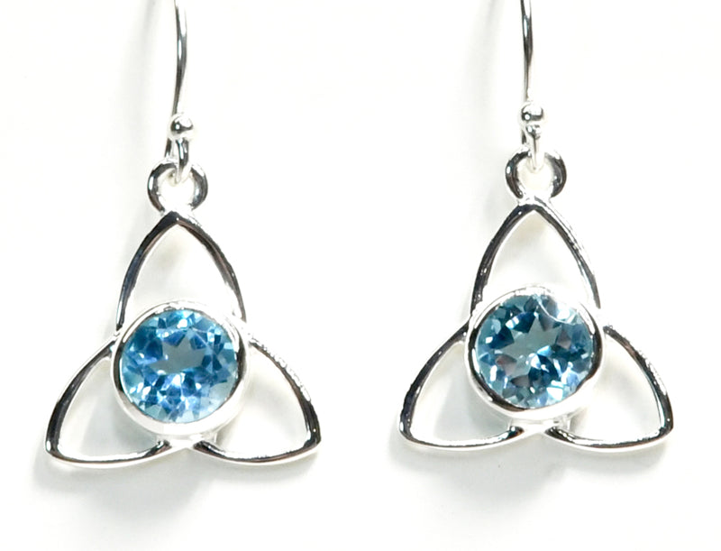 Triquetra and Vesica Pisces Sterling Silver Earrings