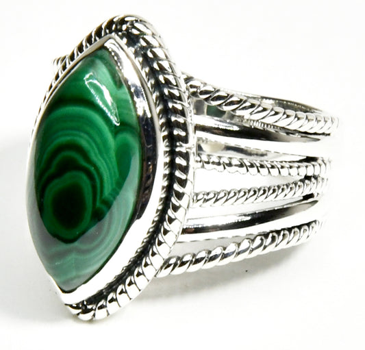 Malachite ring