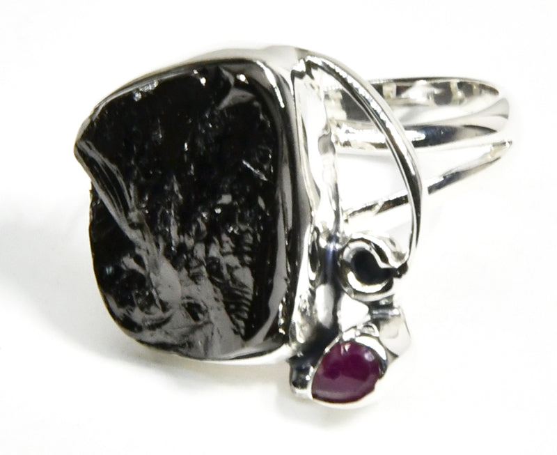 Ruby Shungite Ring