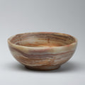 Marble-patterned bowl on a gray background