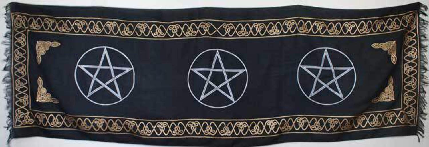 Three Pentagram Altar Cloth