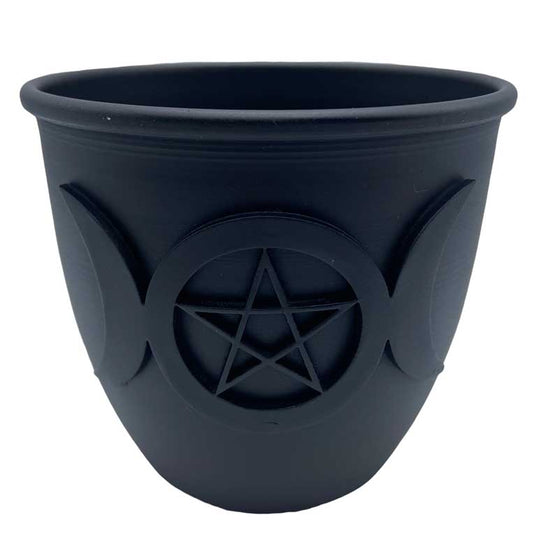 Triple Moon & Pentagram Candle Holder