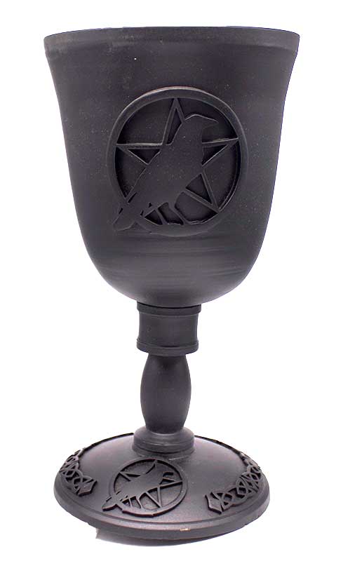 Crow and Pentagram Cast Iron Chalice