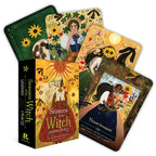 Set of tarot cards titled 'Seasons of the Witch' with colorful designs and a box.