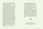 A two-page spread from a book or magazine showing printed text columns and a small line drawing in the lower right of a card with the words 'THE LOVERS card shows that love is on your mind. A decision must be made, and you should follow your heart.