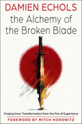 Book cover of 'The Alchemy of the Broken Blade' with a sword and red circle design.