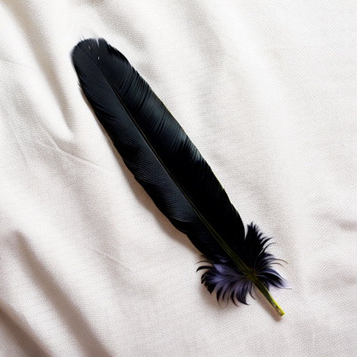 Dyed Black Turkey Feathers