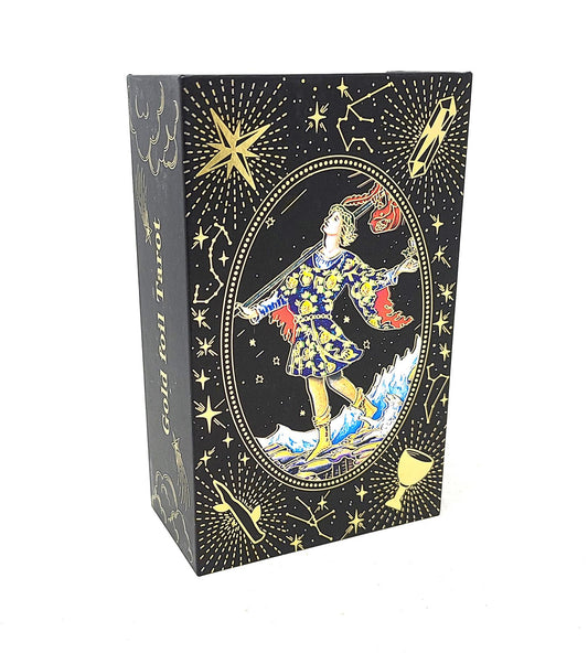 Black Gold Foil Rider-Waite Tarot Deck