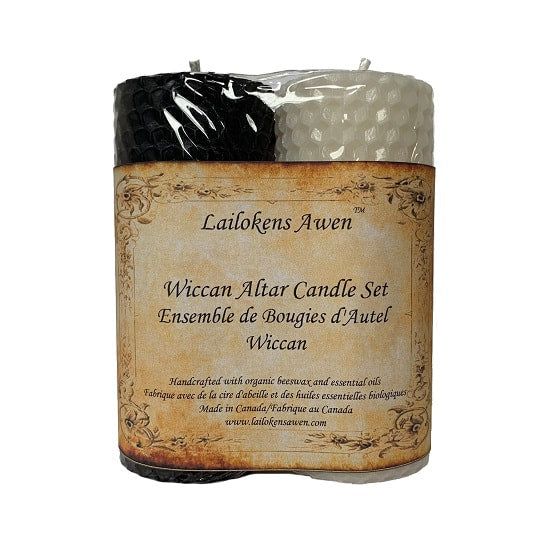 Lailokens Awen's Wiccan Altar Candle Set 