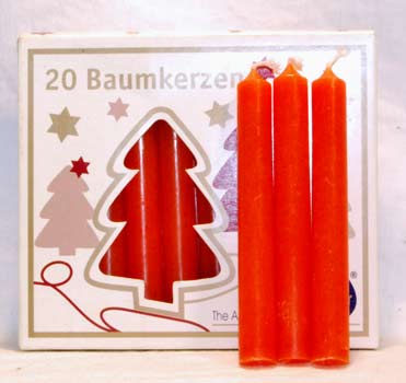 Vibrant Orange Chime Candles  - 20 pack