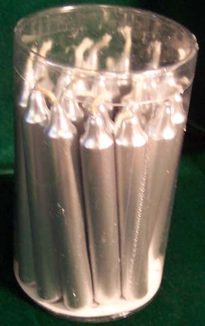 Silver Chime Candles - 20 pack