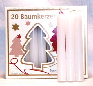 White Chime Candles - 20 pack