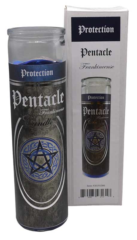 Protection Pentacle Jar Candle