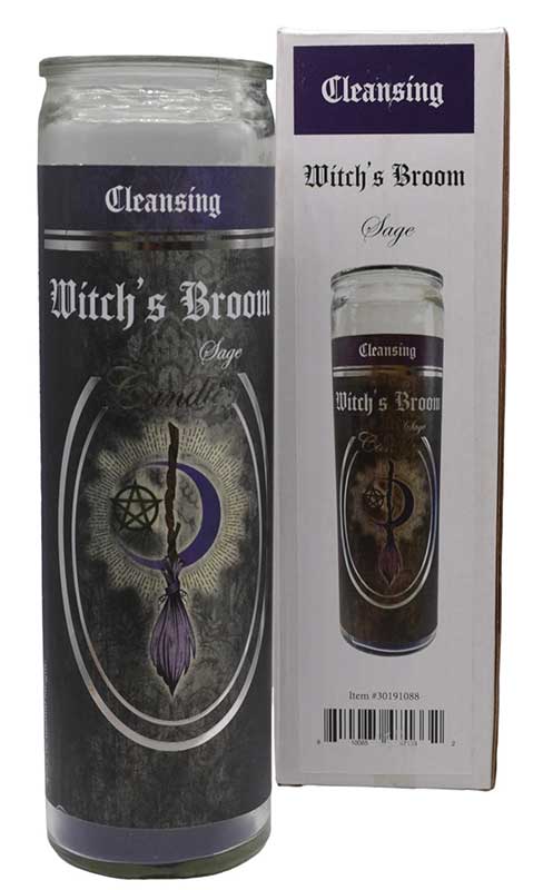 Cleansing Witch Broom Jar Candle
