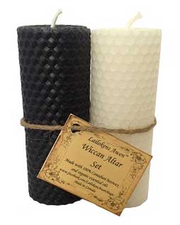Lailokens Awen's Wiccan Altar Candle Set 