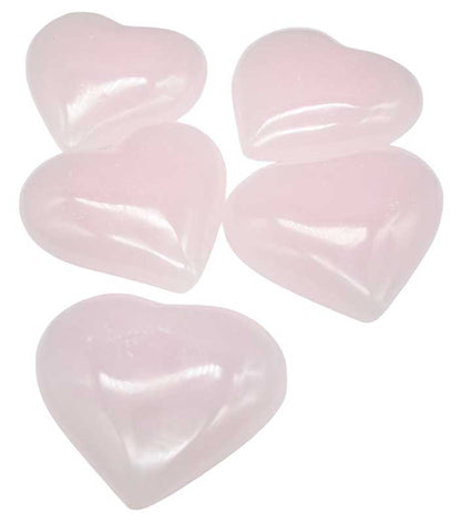 Pink Calcite Hearts    