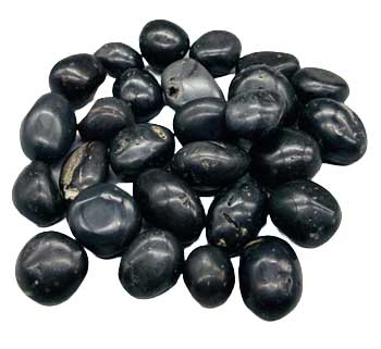 Tumbled Black Agni Manitite