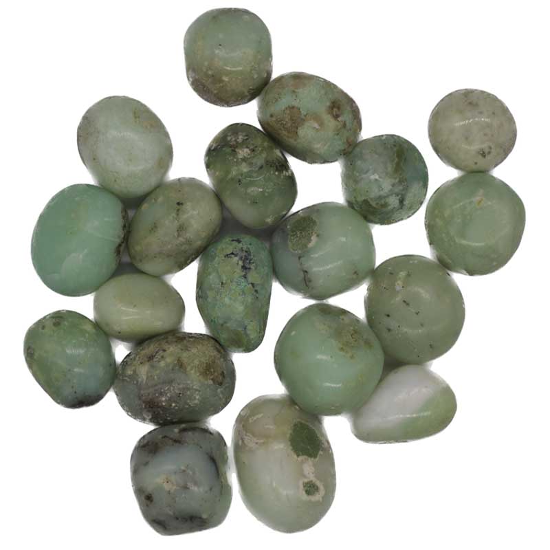 Beautiful Green Chrysoprase Tumbled Stones