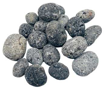 1 lb Agni, Black untumbled stones