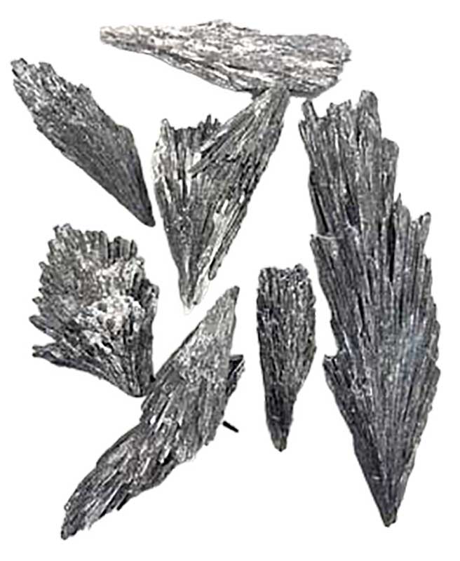 1 lb Black Kyanite, Broom untumbled stones