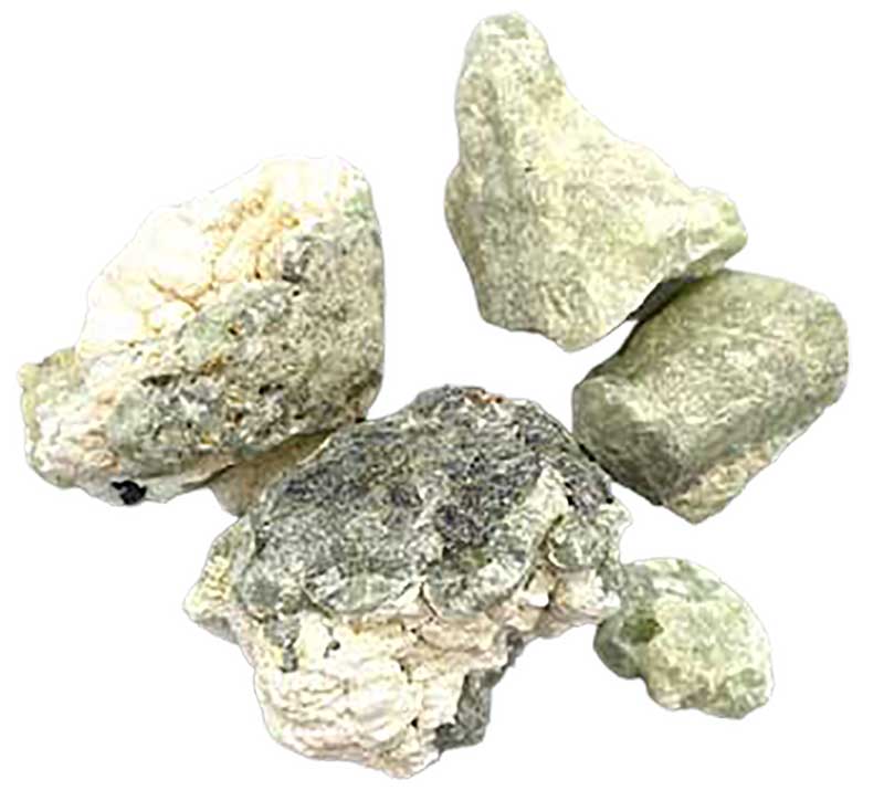 1 lb Prenhite with Rutile untumbled stones