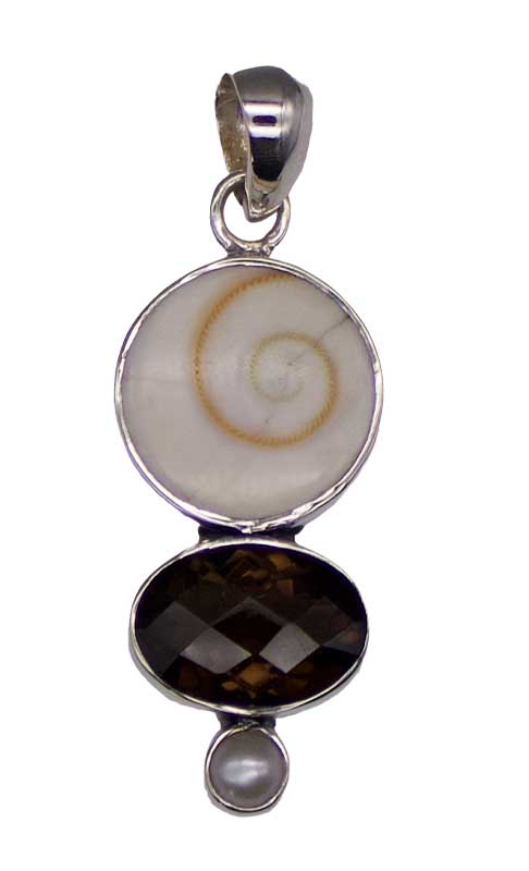 Mother of Pearl Silver Sterling Pendant
