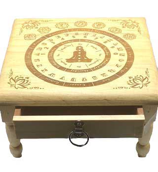 Pendulum Altar Table with Drawer