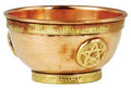 Pentagram Copper Offering Bowl