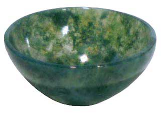 Green Moss Agate Devotional Bowl