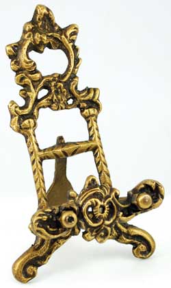 Ornate Brass Scrying Mirror Stand
